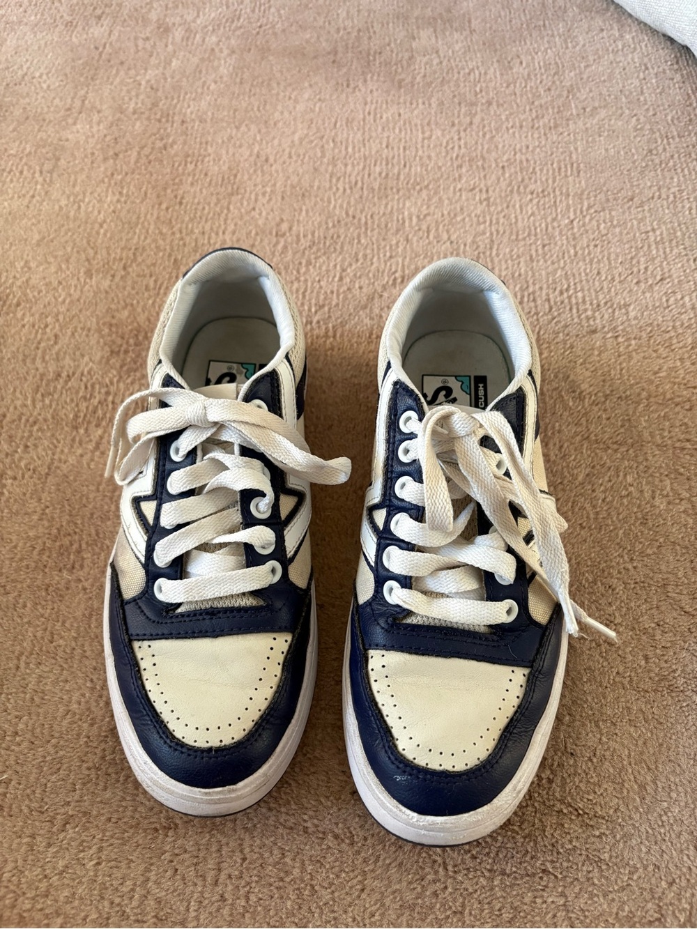 Blue and Off White Vans - Picture 6 of 15